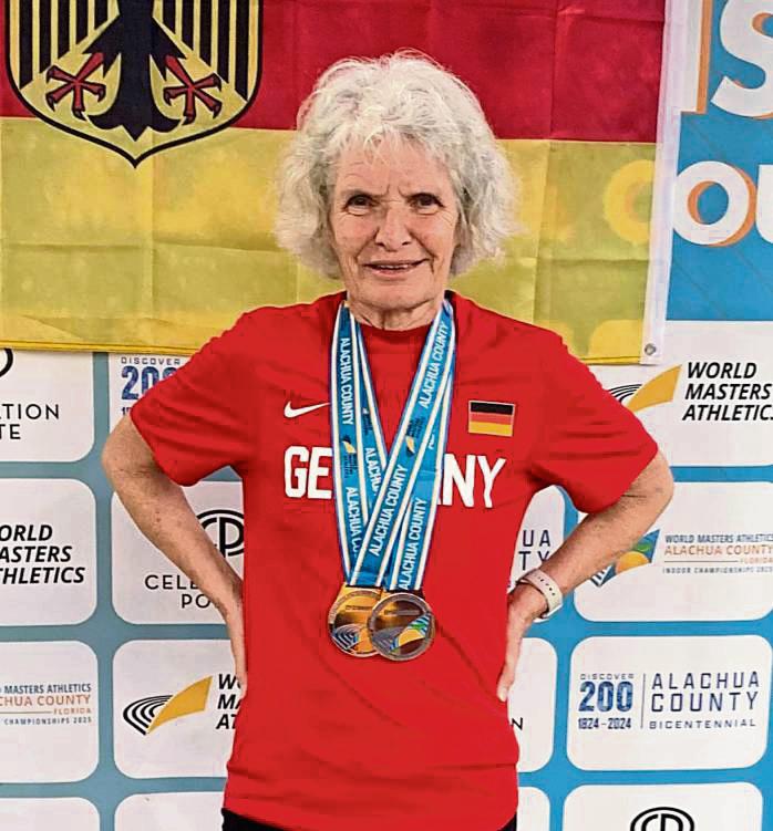Bei der Masters-Leichtathletik-WM in Florida/USA kam Angelika Albrecht vom LTV Lippstadt in der Altersklasse W65 bei fünf Starts fünfmal unter die Top 10.