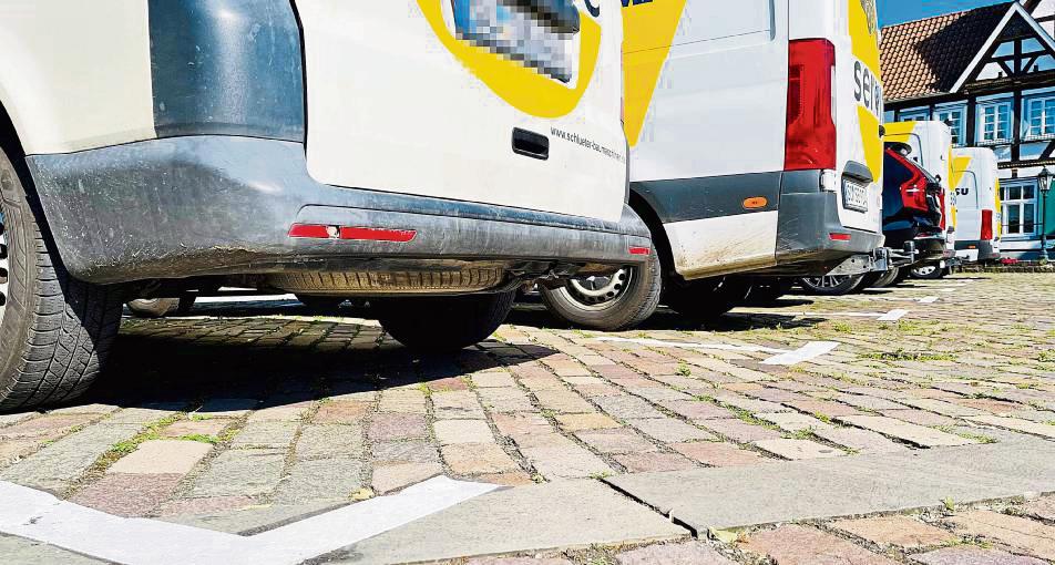 Die Experten schlagen ein stadtweites Parkraumkonzept für Erwitte vor. Ein erster Schritt ist mit der Ausweisung der Parkflächen auf dem Marktplatz bereits getan. Foto: Dietz