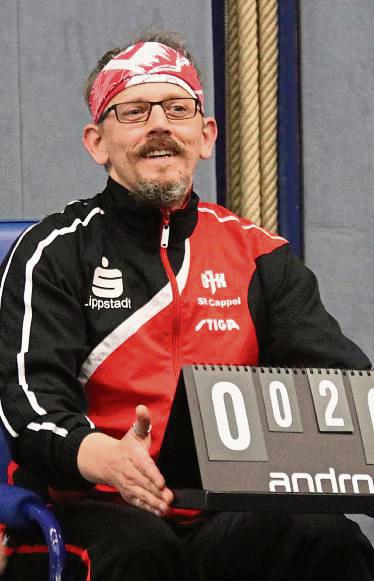 Schön locker bleiben: Stefan Richter und die DJK Cappel wollen sich bei der TTSG Rietberg-Neuenkirchen gut verkaufen. Foto: Wiegand