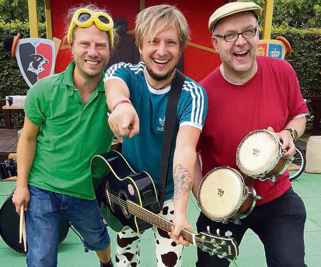 Die Kinderrockband Trommelfloh kommt aus Berlin.