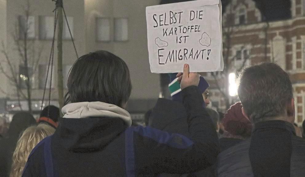 Tausende gingen im Februar 2024 auf die Straße, um gegen die auf dem Potsdam-Treffen besprochenen Remigrations-Ideen zu demonstrieren. Auch in Geseke. Archivfoto: Ulrike Dietz