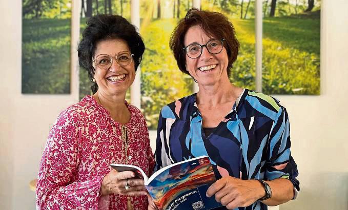 Unser Bild zeigt Mona Gruber (l.) und Sonja Berger, ehrenamtliche Trauer- und Sterbebegleiterinnen im Hospizkreis.
