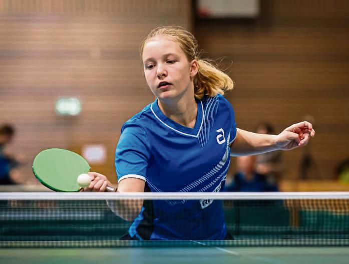 Eine super Leistung zeigte Frieda Strugholz vom TTC Bad Westernkotten in Lübeck. Fotos: Gerhards