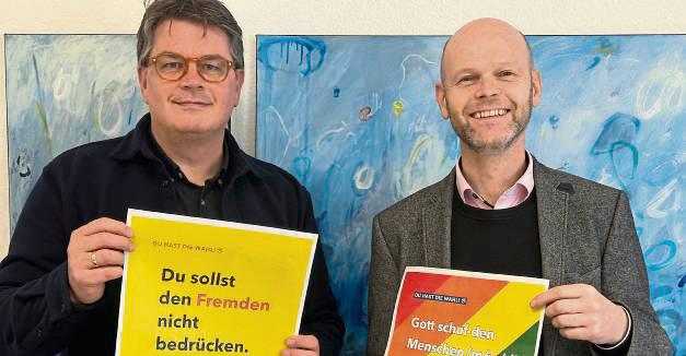 Haben die Predigtreihe gemeinsam konzipiert: Pfarrer Ralph Frieling (l.) und Superintendent Dr. Manuel Schilling.