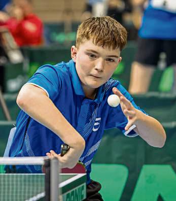 Stark an der Tischtennisplatte trat Ole Brock auf, der sich für die Top 24 qualifizierte.