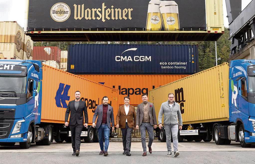 Gehen mit der Beteiligung voran (v.l.): Daniel Küster (Boxx), Navid Thielemann, Helmut Hörz (Haus Cramer), Christian Flick (Thielemann-Gruppe) und Jens Hoffmann (Haus Cramer).