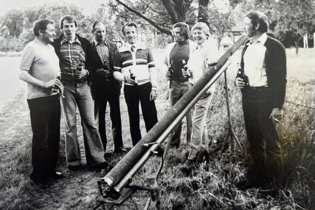 Wie alles anfing: Die erste Kanone baute Vorsitzender Norbert Klaus, gelernter Werkzeugmacher, selbst.