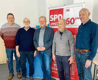 Die von links abgebildeten Hans-Joachim Danzebrink, Martin Schulz, Karl-Heinz Tiemann, Hans-Joachim Kühler und Franz Bussmann bilden bis in das Frühjahr 2026 den Vorstand.