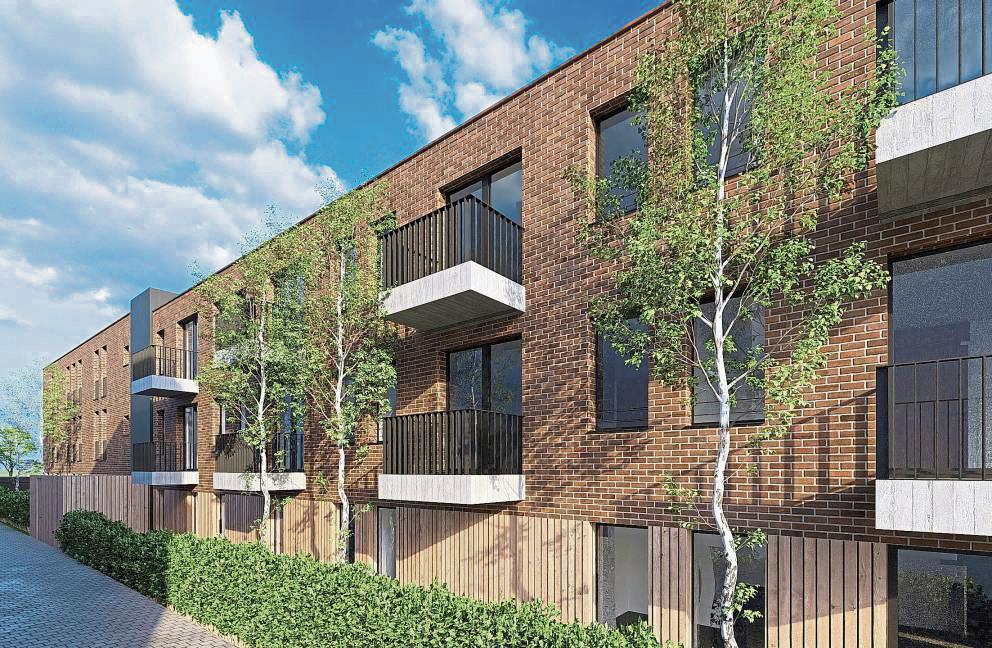 So soll das neue Apartmenthaus auf dem Gelände der Franziskanerinnen in Salzkotten von außen aussehen. Bild: Wellie Architekten Partner