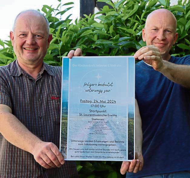 Franz-Josef Frede und Rainer Bräutigam (v.l.) wollen sich mit anderen auf den Weg machen. Foto: Dietz