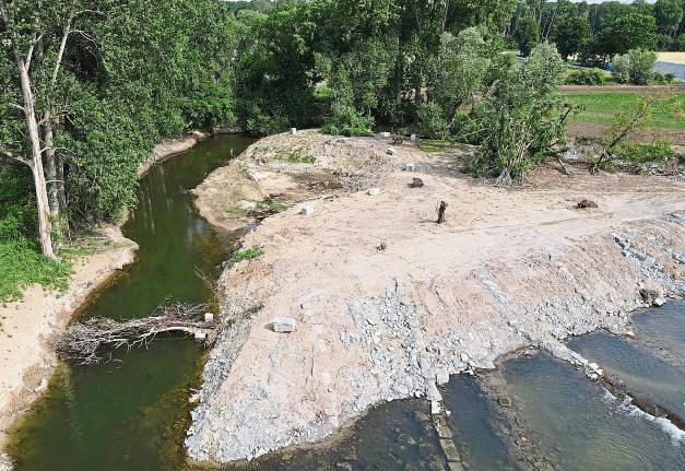 Ein Altarm der Lippe wurde wieder an das Fluss-System angeschlossen.