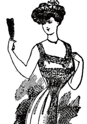 Aus einer Korsett-Werbung des Modegeschäfts Hammerschlag im Patriot aus dem Jahr 1911.