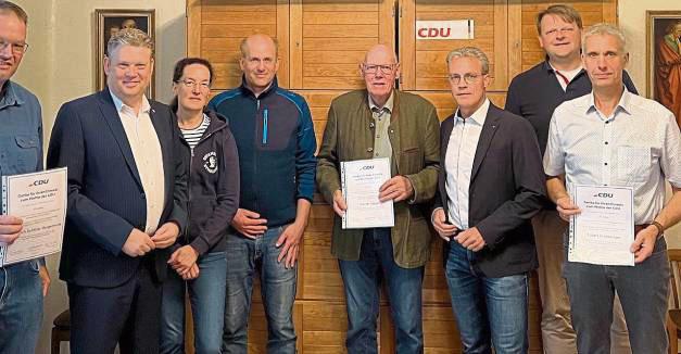 Vorstandswahlen und Jubilarehrungen haben jetzt bei der CDU Berge im Mittelpunkt gestanden.