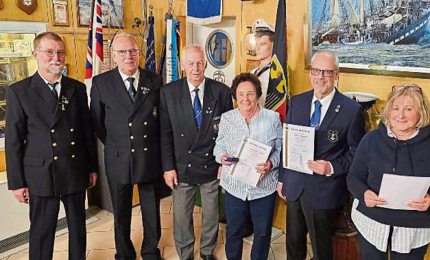 Einen verjüngten Vorstand und gleich vier Ehrungen gab’s bei der Jahreshauptversammlung des Marinevereins.