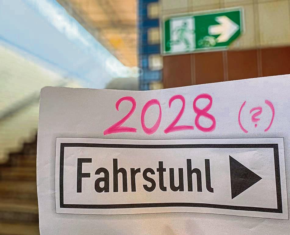 Mit den Bahnhofs-Fahrstühlen ist vor 2028 offenbar nicht zu rechnen. Foto: N. Wissing