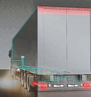 Das Future Trailer Lighting System soll u.a. die Verkabelung reduzieren.