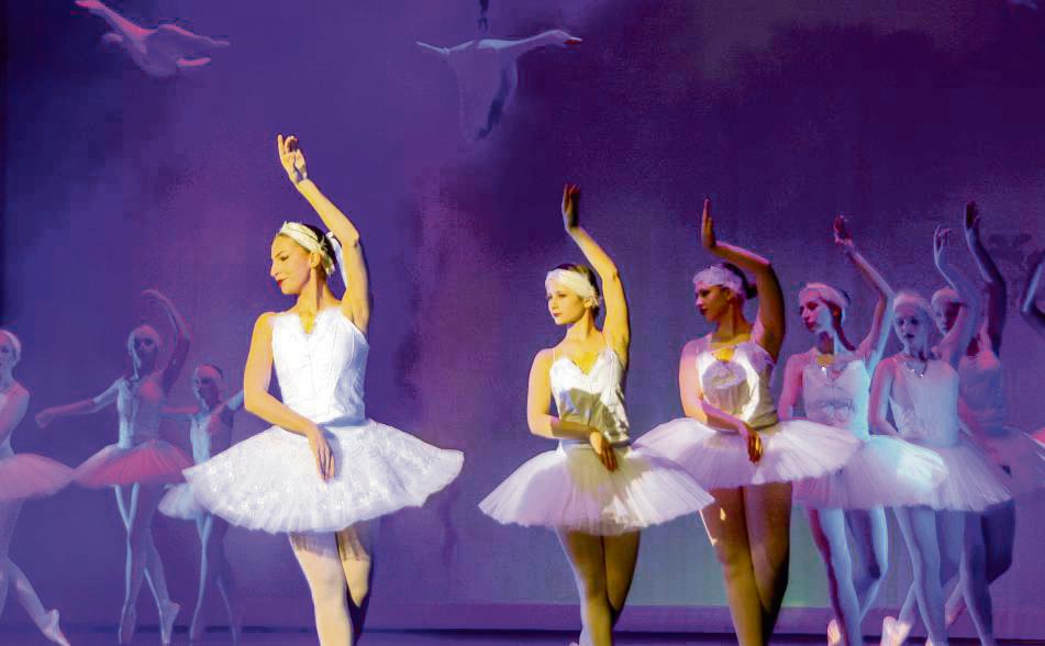 Beim klassischen Ballett dürfen die romantischen Schwanensee-Szenen nicht fehlen.