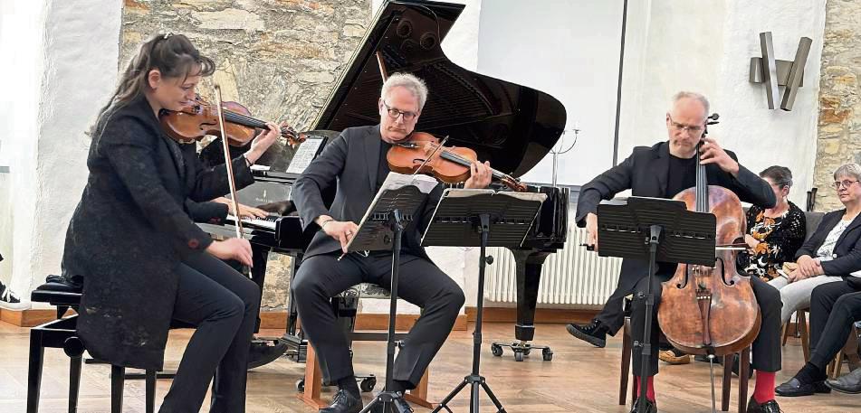 Mit Mahler, Fauré und Brahms begeisterte das Fauré Quartett im Rittergut Störmede. Foto: Meschede
