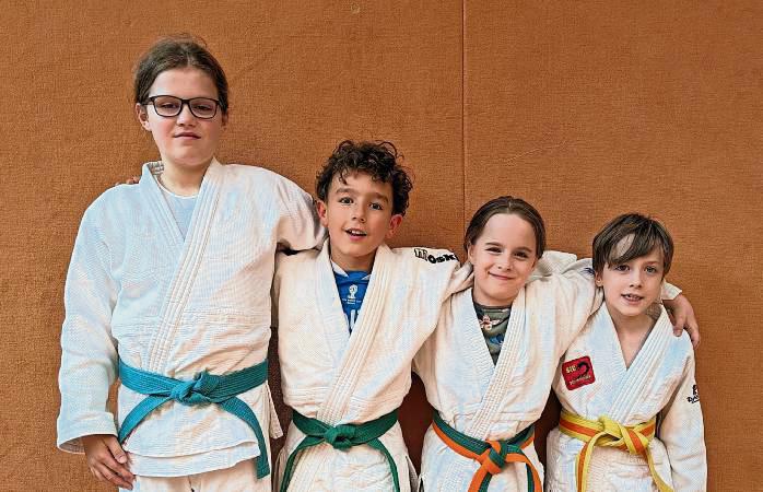 In den Niederlanden gingen die BSG-Judoka Theresa Braunst, Geronimo Infantino, Hannah Zientek und Noah Zientek (v.l.) auf die Matte.