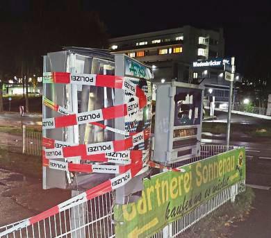 An der Schillerstraße in Lippstadt wurde in der Nacht ein Automat gesprengt.
