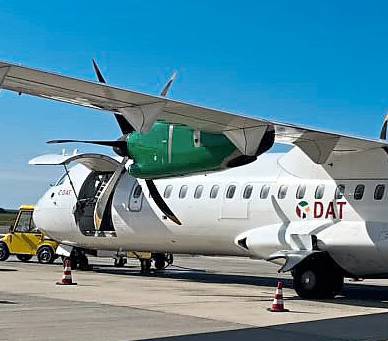 Mit 70-sitzigen Turboprop-Maschinen wird die Strecke zwischen Ahden und München bedient. Archivfoto: Schwade