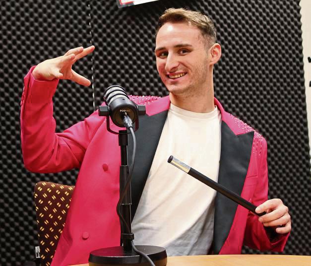 Pure Magie: Jannick Holste im Podcast-Studio. Foto: Puls