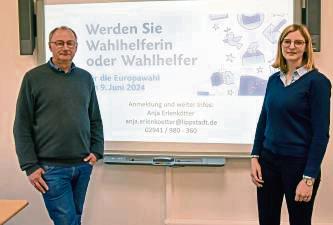 Wahlwerber: Andreas Flaßkamp und Anja Erlenkötter.