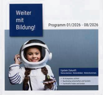 Das Programm des IHK-Bildungsinstituts zeigt Angebote von Januar bis August.