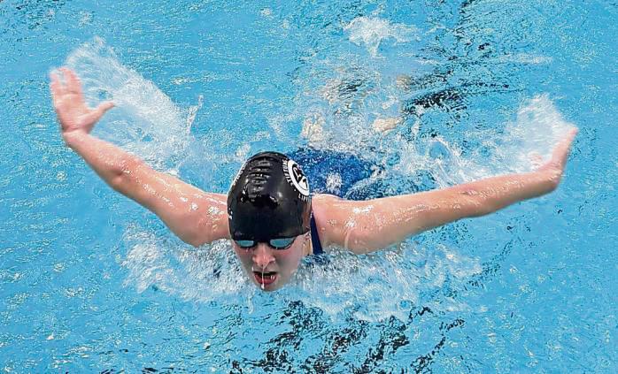 Marlene Diers von Teutonia Lippstadt gewann in Paradedisziplin über 200 Meter Schmetterling eine Silbermedaille.