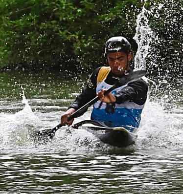 Nelian Laryea vom WSC Lippstadt paddelte beim Europacup in Bratislava auf Platz neun. Foto: Lütkehaus