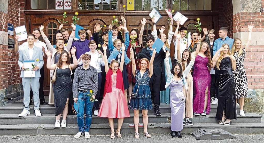 28 Zehntklässler haben jetzt Abschied von der Schule im Grünen Winkel genommen.