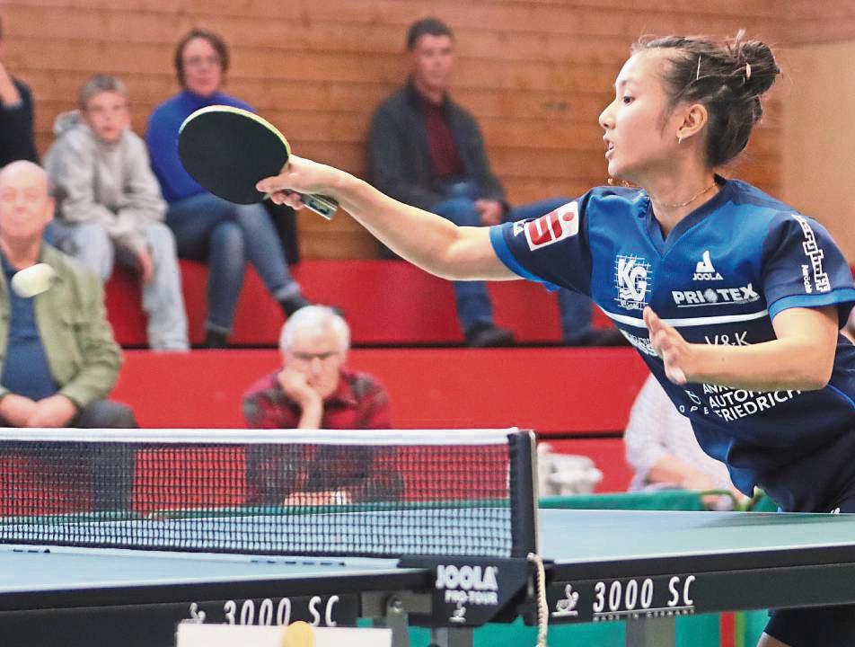 Wieder an Bord: Loan Le wird zusammen mit Aimei Wang die Farben des TTK Anröchte im Auswärtsspiel beim TTC Langen im oberen Paarkreuz vertreten. Foto: Lütkehaus