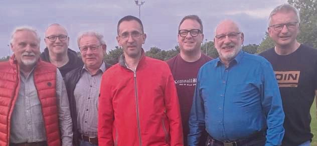 Der TT-Vorstand von Viktoria Lippstadt zog Bilanz (v.l.): Rainer Klör, Frank Schäfer, Werner Fischer, Miladin Popovic, David Preuß, Winfried Bell und Markus Burghard.