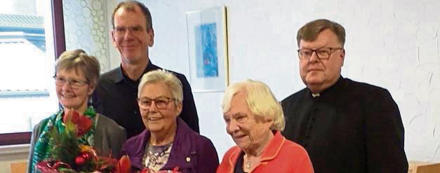 Gleich drei Sängerinnen des Kirchenchors wurden geehrt.