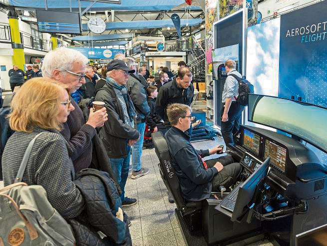 Flugzeuge, Cockpits und virtuelle Landungen: Im Terminal fand zum 20. Mal die FS Conference statt.