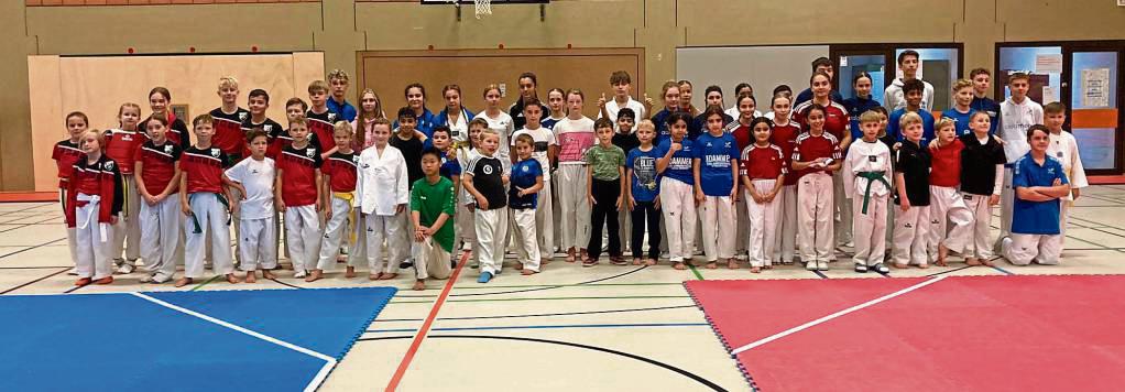 70 Aktive aus sieben Vereinen waren beim Sparringstag dabei, den die Taekwondo-Abteilung des TV Kallenhardt in Rüthen ausrichtete.