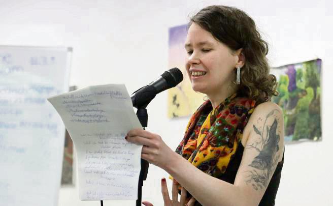 Siegerin des „Galerie-Slams“: Felicitas Friedrich. Foto: Laura Kabuth