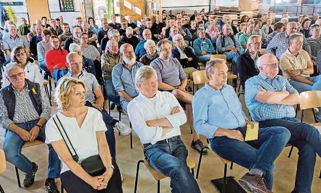 Mehr als 180 Anwohner kamen zur Infoveranstaltung.