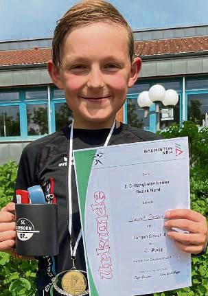 Vincent Becker vom 1. BV Teutonia Lippstadt erreichte in Paderborn das Finale.