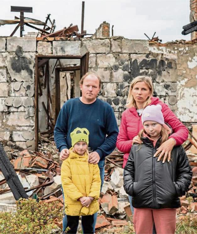 Die ukrainische Caritas-Spes hilft mit Unterstützung des Diözesan-Caritasverbandes Paderborn Familien, deren Häuser im Krieg beschädigt oder zerstört wurden. Foto: Caritas-Spes Ukraine