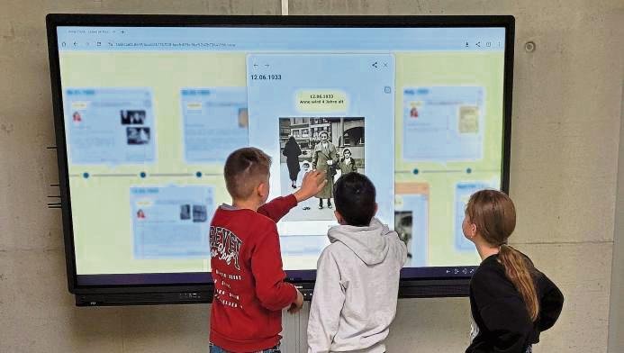 In verschiedenen Projekten beschäftigten sich die Gymnasiasten mit Anne Franks Schicksal.