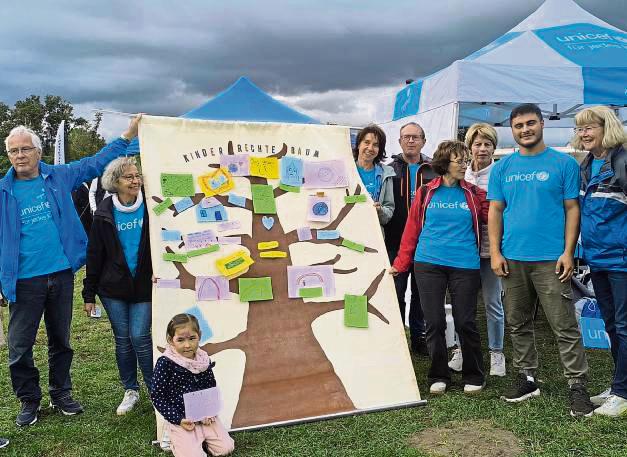 Am Jahnplatz hat die Unicef AG einen Tag ganz im Zeichen der Rechte und Bedürfnisse von Kindern gefeiert.