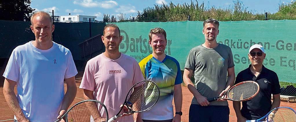 Kreismeister und Aufsteiger: die Tennisherren 40 des TC GW Lippstadt.