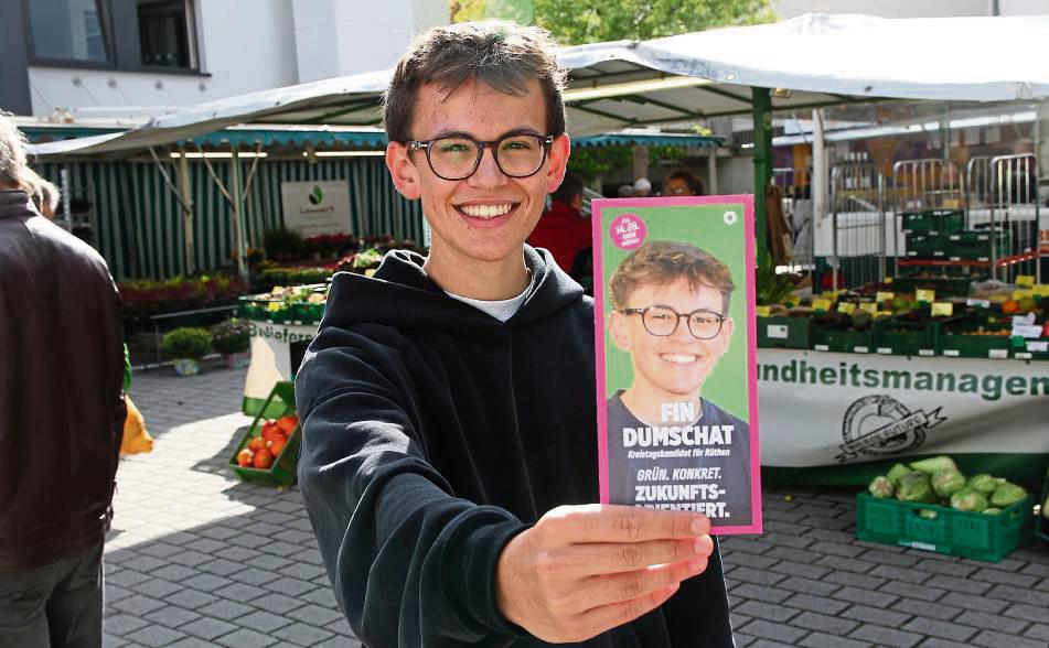 Der 18-jährige Fin Dumschat aus Rüthen strebt eine Karriere in der Politik an. Bei der Kommunalwahl steht er erstmals auf dem Stimmzettel. Foto: Bastian Puls