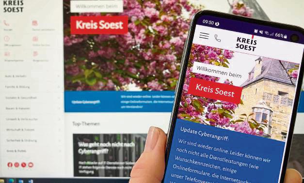 Der Internetauftritt des Kreises Soest ist nach dem Cyberangriff auf den Dienstleister Südwestfalen-IT mit Einschränkungen wieder online. Foto: Schulte-Nölle (Kreis Soest)