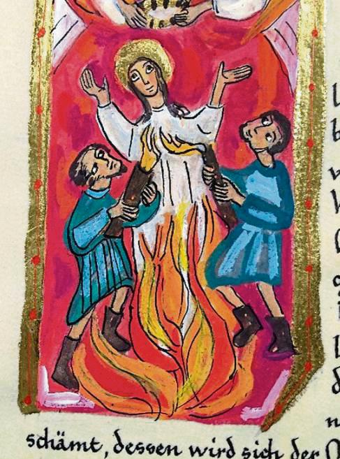 Ein kunstvolles Evangelistar aus Hörste bereichert die Jubiläumsausstellung.