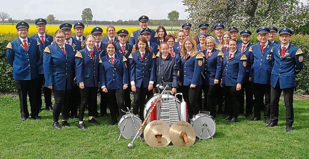 Das Tambourkorps Mellrich spielt beim Konzert altvertraute und moderne Musikstücke.