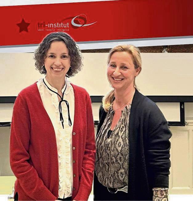 Elternabend zu Hoch- und Höchstbegabung: Jana de Vidts (l.) und Wiebke Lush.