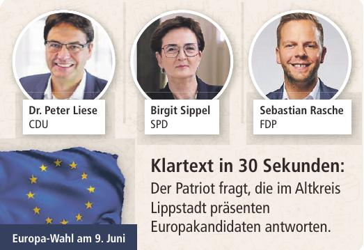 Die Europakandidaten gehen in den Wahlkampf-Endspurt.