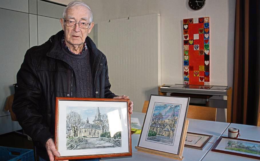 Burkhard Jansen stellt seine Werke für die Ausstellung zur Verfügung. Fotos: Dormels